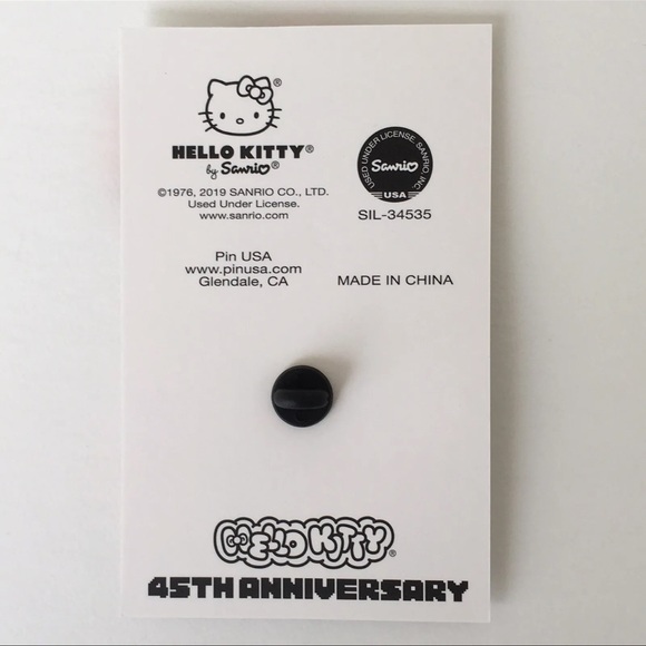 Sanrio Friend Of The Month Pin Hello Kitty Airplane DECEMBER 2019 45th Annivers - Picture 5 of 5